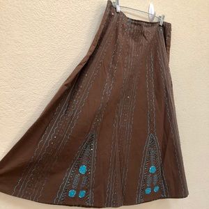 Basil and Maud beaded maxi skirt
